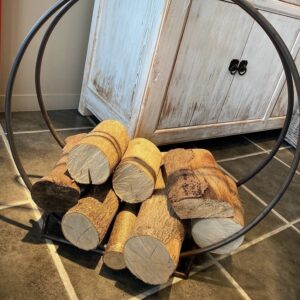 Circle Metal log holder Circle Metal log holder