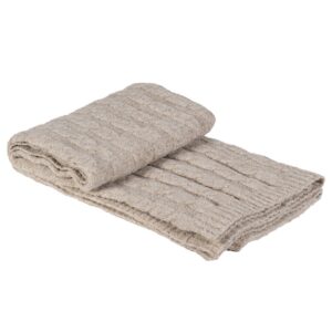 Beige Knitted Throw Beige Knitted Throw