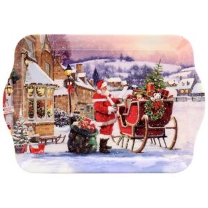 Christmas Santa and Sleigh Snack Tray