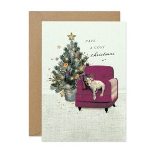 Cosy Dog Christmas Card