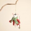 Felt Bell Mouse Hanging Decoration Felt Bell Mouse Hanging Decoration