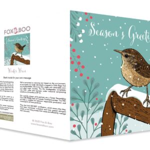 Fox & Boo Christmas Card Winter Wren