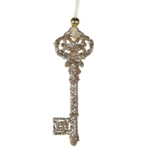 Gold Glitter Hanging Key Decoration Gold Glitter Hanging Key Decoration