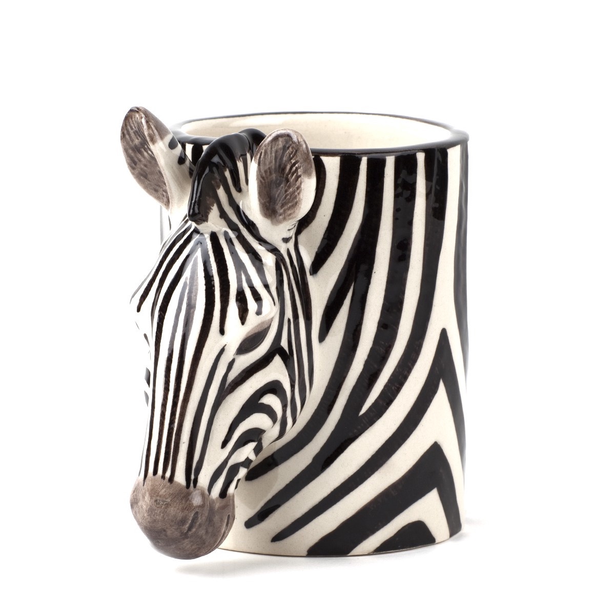 Quail Ceramic Zebra Pencil Pot Quail Ceramic Zebra Pencil Pot
