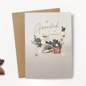 Grandad at Christmas Card