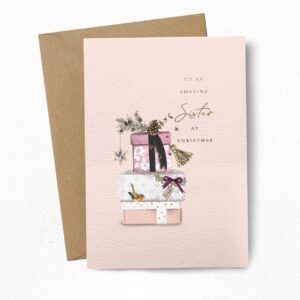 Sister Christmas Presents Card