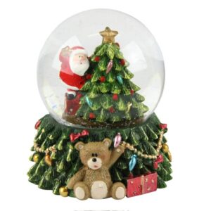 Snow Globe – LED Santa with Tree Snow Globe LED Santa with Tree