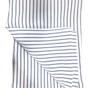 Hikari Blue & White Striped Throw Hikari Blue & White Striped Throw