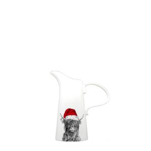 Little Weaver Arts Christmas Small Jug Crafty Coo Highland Cow Little Weaver Arts Christmas Small Jug Crafty Coo Highland Cow